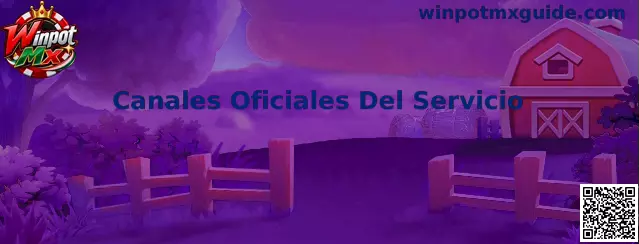 Guía visual sobre los canales oficiales del servicio de Winpot Mx